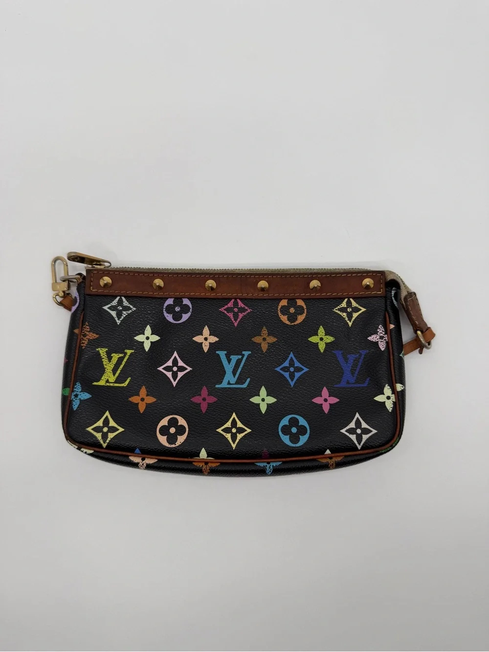 Louis Vuitton Black Murakami Multicolor Monogram Pochette Shoulder Bag